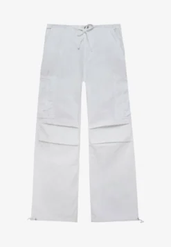 PULL & BEAR PARACHUTE WITH POCKETS - Stoffhose - White -Angebote Stil Tage Store 02f753f0f86e426785b8eac1ed9b5a1b