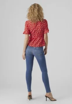 New Look FLORAL FRILL TIE FRONT - Bluse - White Pattern -Angebote Stil Tage Store 0690def0890d42acace570c21f154535