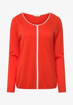 RUNDHALS, RÜCKEN-ZIERPASPEL - Langarmshirt - Türkis -Angebote Stil Tage Store 09d47a1a78184c899cb8046f149a71af