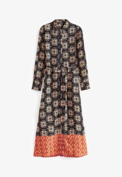 Next STANDARD - Blusenkleid - Black Geo Border -Angebote Stil Tage Store 0a7772345fe842f8803a4ae8e4109857