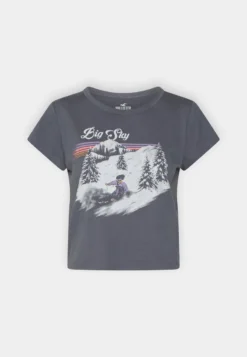 Hollister Co. T-Shirt Print - Blue -Angebote Stil Tage Store 0b45619563744850ac15dc2312a82e9a