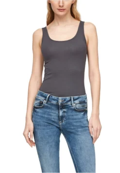 QS By S.Oliver UNICOLOR - Top - Asphalt -Angebote Stil Tage Store 0bb66318009249888423ef1e436b751f