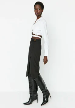 Trendyol ROK CASUAL COMFORT - Bleistiftrock - Black -Angebote Stil Tage Store 12eb6ba5109a434ebf6ff6745b093109