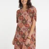 USHA RAKATA - Freizeitkleid - Rost Mehrfarbig