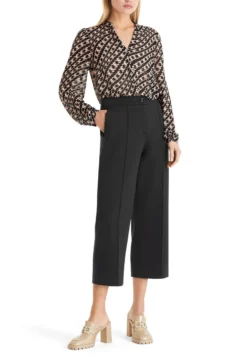 MARC CAIN MIT ABGESTEPPTER BÜGELFALTE - Stoffhose - Black -Angebote Stil Tage Store 164860c2505a4b8595e3dfdb0fa27622 1