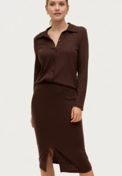 LINA - Bleistiftrock - Braun