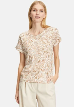 T-Shirt Print - Camel Cream