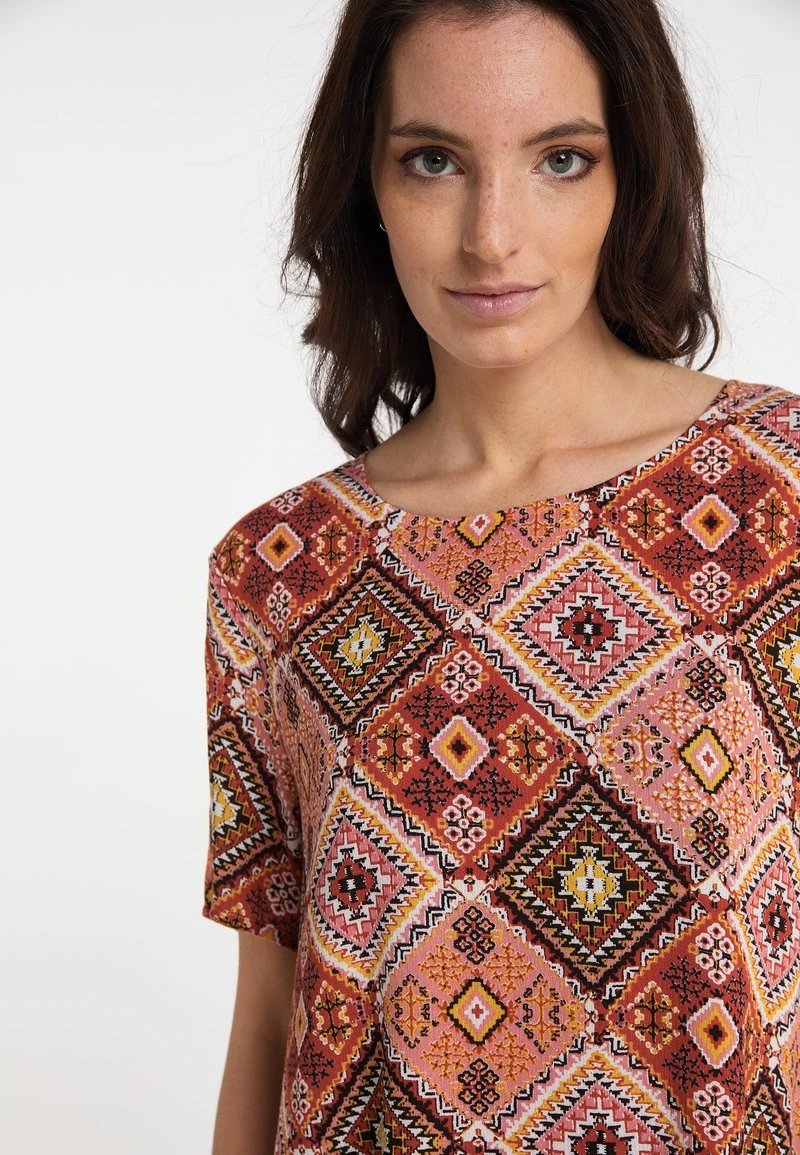 USHA RAKATA - Freizeitkleid - Rost Mehrfarbig 4 USHA RAKATA - Freizeitkleid - Rost Mehrfarbig - Image 4