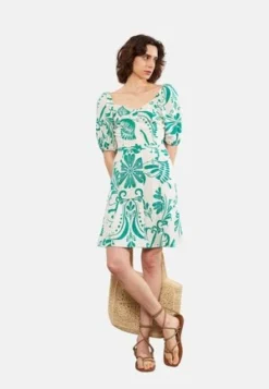 LCW LIMITED Heart Collar Patterned Short Sleeve - Freizeitkleid - Blue -Angebote Stil Tage Store 20b1e43011494a64871f1bf0c6d2ccec