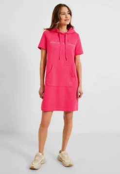 Cecil MIT STICKDETAILS - Freizeitkleid - Pink