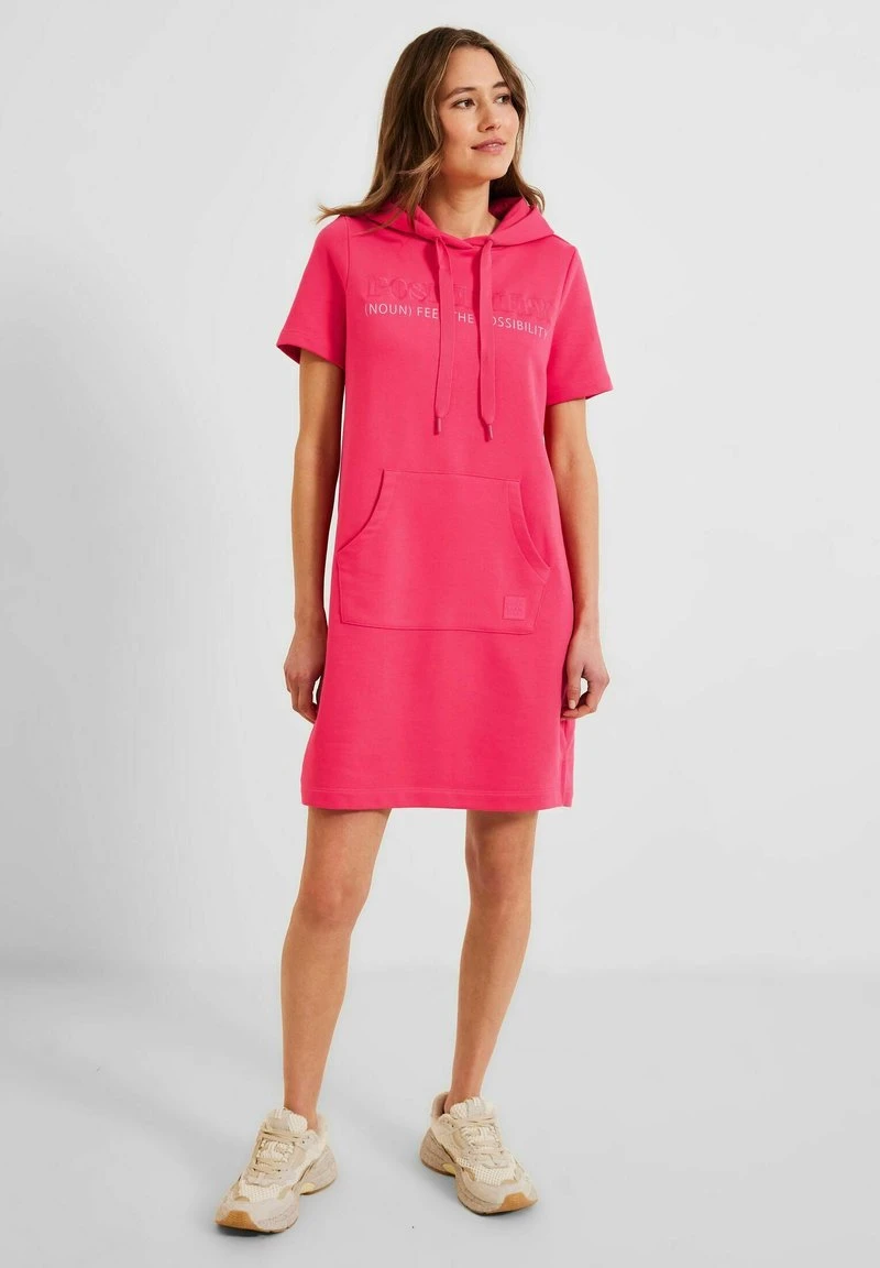 Cecil MIT STICKDETAILS - Freizeitkleid - Pink 1 Cecil MIT STICKDETAILS - Freizeitkleid - Pink