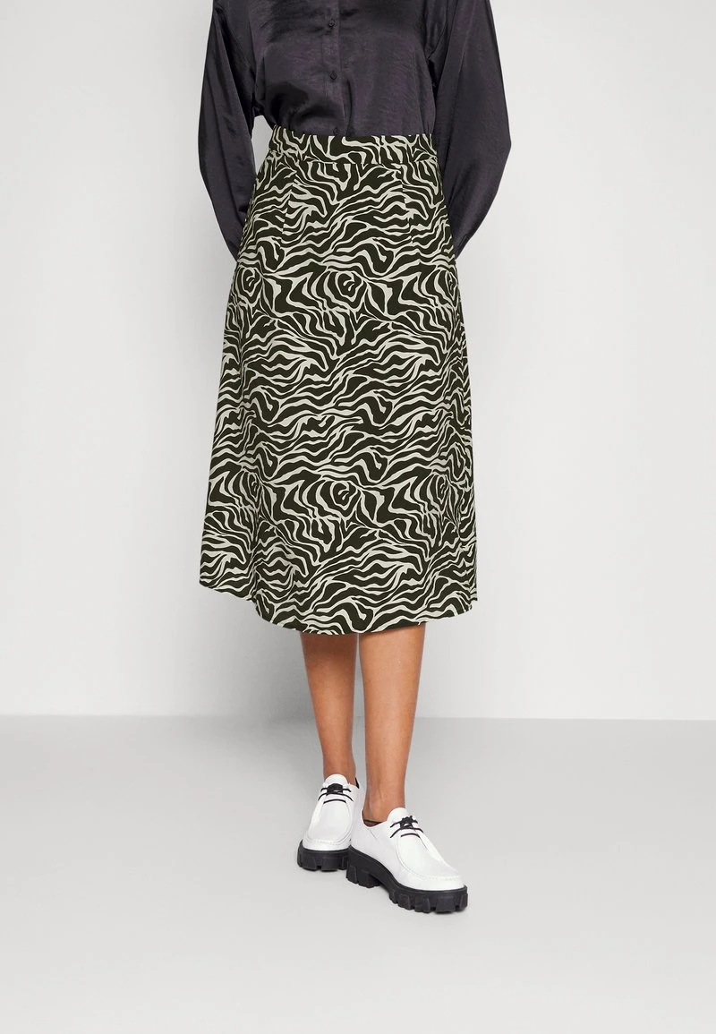 OBJLEONORA - Bleistiftrock - Blackaop/sandshell Animal 1 OBJLEONORA - Bleistiftrock - Blackaop/sandshell Animal