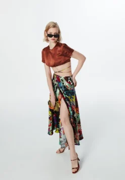 Twist CUT PATTERNED ENVELOPE - Wickelrock - Brown -Angebote Stil Tage Store 2770f1c3d7164b24a3cc0b542dd818b5