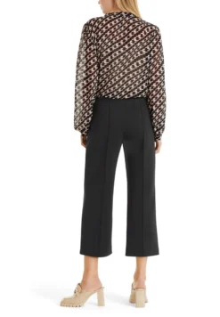 MARC CAIN MIT ABGESTEPPTER BÜGELFALTE - Stoffhose - Black -Angebote Stil Tage Store 27b105854e3e4bfe82ffbd4d6174af65