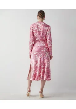 Ipekyol FLARED PATTERNED SATIN MIDI - A-Linien-Rock - Pink -Angebote Stil Tage Store 2a7e10ceeb6e4ac5b0e39104b3ab0e74