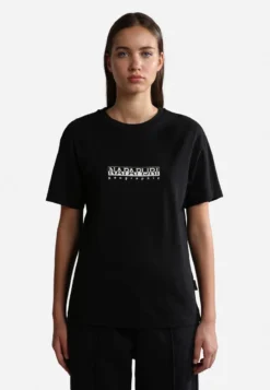 Napapijri S-BOX W SS - T-Shirt Print - Black