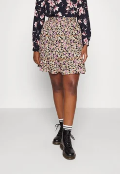 PCMONICE SKIRT - A-Linien-Rock - Blackaop/graphiclilac -Angebote Stil Tage Store 2db9b9bde7c242b38acd3c2b68e63733 1