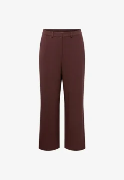 CURVY COLLECTION ELISA - Stoffhose - Dunkelbraun