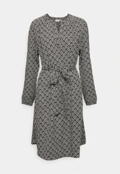 ONLY CARMAKOMA Freizeitkleid - Black/geometric Cloud Dancer -Angebote Stil Tage Store 3b8d30225f004b869a5abb9162ff5107