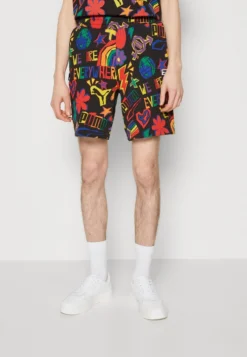 Puma DOWNTOWN PRIDE UNISEX - Shorts - Black