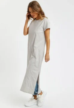 Kaffe KACELINA - Maxikleid - Light Grey Melange