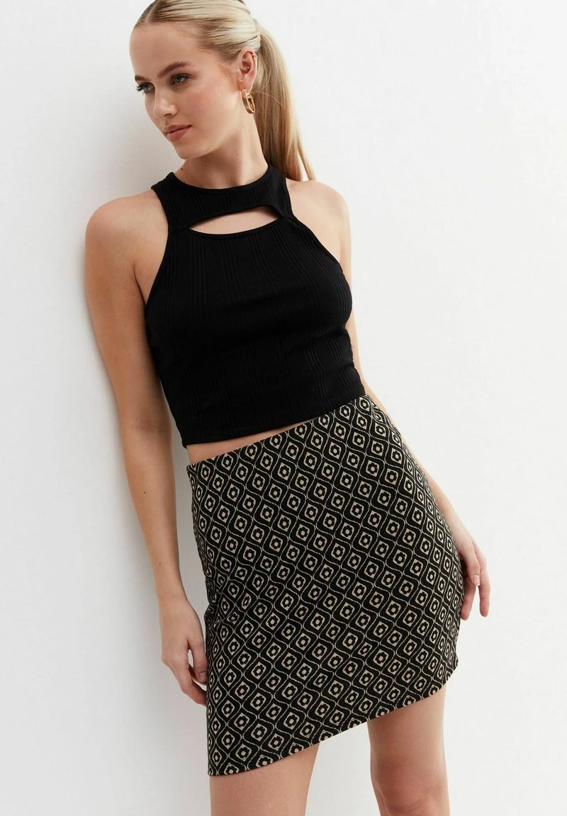 New Look GEOMETRIC TUBE - Minirock - Black Pattern 4 New Look GEOMETRIC TUBE - Minirock - Black Pattern - Image 4