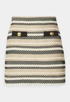 Elisabetta Franchi WOMANS SKIRT - Minirock - Burro/tortora/nero -Angebote Stil Tage Store 456d33daa501438b94a1a7abbff5e953