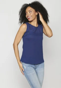 Koroshi Bluse - Royal Blue -Angebote Stil Tage Store 45f6c05aaed04c7681a52fbd5c013193