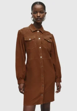 AllSaints AVA LEA - Blusenkleid - Brown