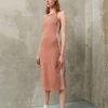 Adidas Originals LONG TANK DRESS - Etuikleid - Clay Strata