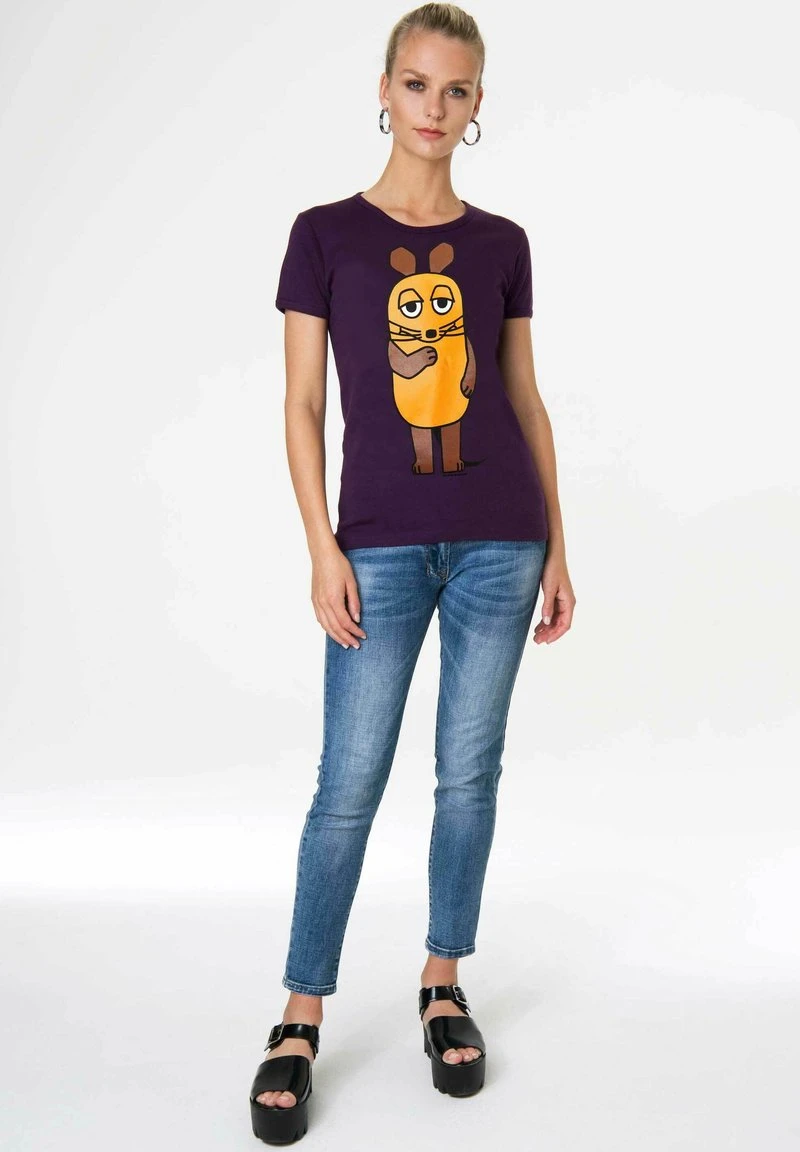 Logoshirt DIE SENDUNG MIT DER MAUS - T-Shirt Print - Lila 2 Logoshirt DIE SENDUNG MIT DER MAUS - T-Shirt Print - Lila - Image 2