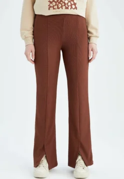 DeFacto FLARE - Stoffhose - Brown