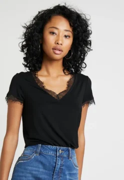 MORGAN DMINOL - T-Shirt Print - Noir