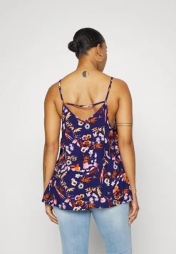 ONLY CARMAKOMA CARNOVA LIFE PARIS SINGLET - Bluse - Peacoat/camilla -Angebote Stil Tage Store 5ce18fd48af9424b85d156d7188e7ef8