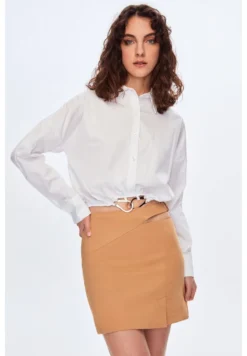 WAIST DETAILED SLIT - Minirock - Camel -Angebote Stil Tage Store 5e372c26f5de4579a17560dcfc7791d1