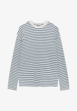 PULL & BEAR STRIPED - Langarmshirt - Blue Denim -Angebote Stil Tage Store 611f2a57b1e14efdb5345652bd3807be