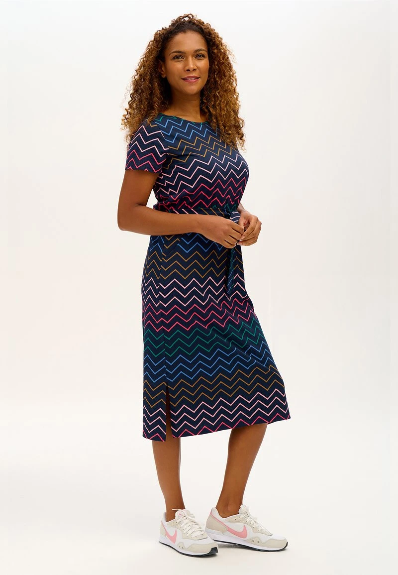 Sugarhill Brighton FLISSY MIDI - Jerseykleid - Blue 2 Sugarhill Brighton FLISSY MIDI - Jerseykleid - Blue - Image 2