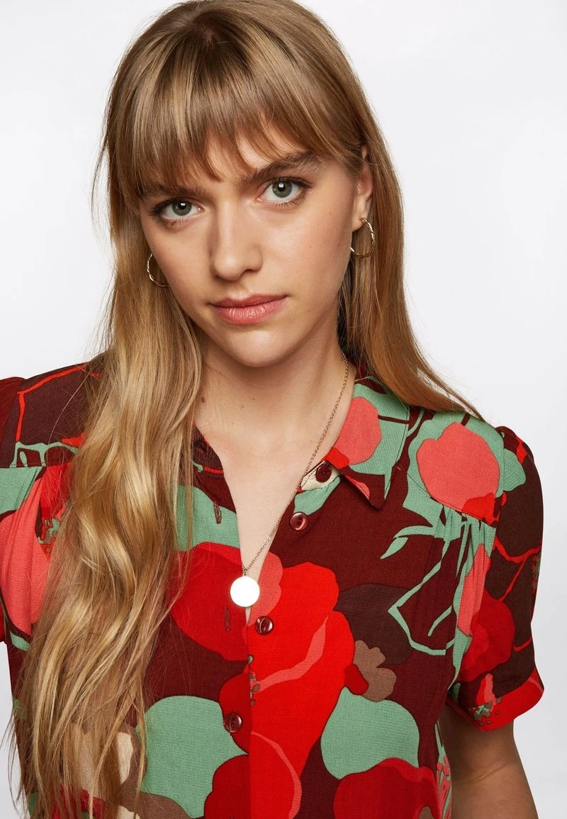 King Louie CARINA LA MONIA - Blusenkleid - Pecan Brown 3 King Louie CARINA LA MONIA - Blusenkleid - Pecan Brown - Image 3