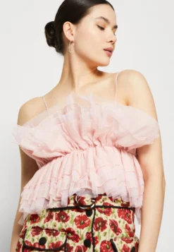 SISTER JANE TEA CUP RUFFLE CAMI - Top - Pink -Angebote Stil Tage Store 6f52194bb48c4aeb9060269deb6246c3