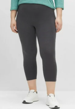 Sheego Leggings - Hosen - Anthrazit Meliert