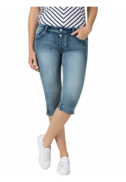 TIMEZONE ALEENATZ - Jeans Shorts - Aqua Blue Wash