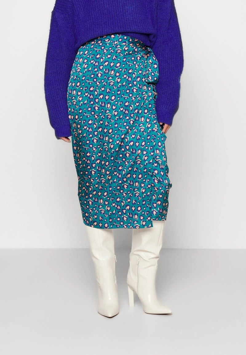 JASPRE SKIRT - Wickelrock - Teal 1 JASPRE SKIRT - Wickelrock - Teal