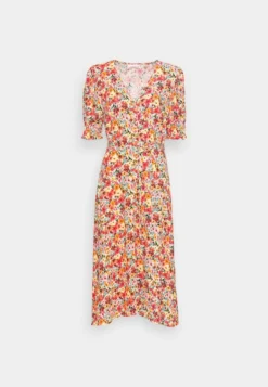 ONLY ONLFREDERIKKE V NECK BELT DRESS - Blusenkleid - Cloud Dancer/pink -Angebote Stil Tage Store 8505df4b848248118c65a2dfcff0190a