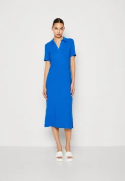 Pieces PCKYLIE POLO MIDI DRESS - Jerseykleid - Princess Blue