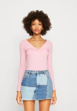 Monki Langarmshirt - Pink