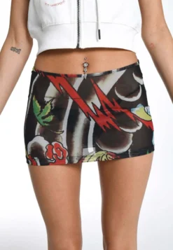 Ed Hardy DRAGON - Minirock - Giant Dragon Aop -Angebote Stil Tage Store 8b13eeb2f12a49f3a2350abbe227ed71