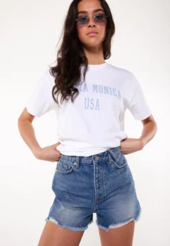 NOVI - Jeans Shorts - Used Blue