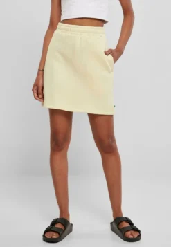 URBAN CLASSICS TERRY - Minirock - Softyellow
