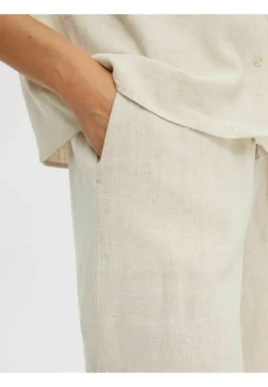 Selected Femme LEINENGEMISCH - Shorts - Sandshell -Angebote Stil Tage Store 9269bce6d5b040ee99964892c79ab76f