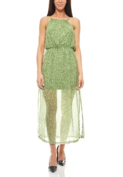 TRANSPARENTES SOMMER MIT UNTERKLEID HEINE - Maxikleid - Grün